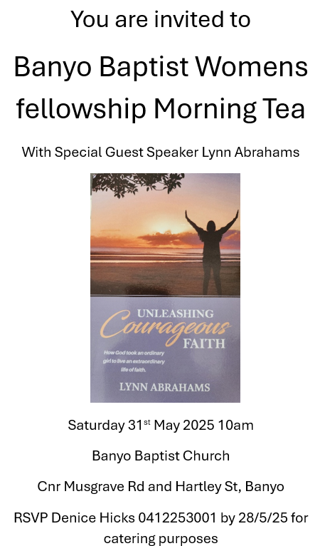 Women's Fellowship Morning Tea